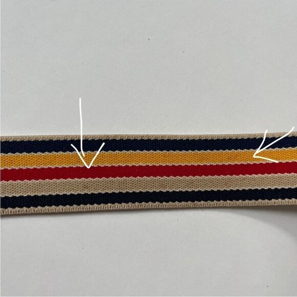 Vintage Elastic Striped Belt - Picture 6 of 6